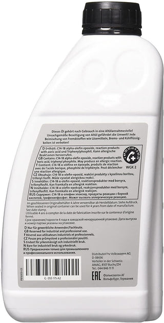 G055175A2 Genuine Audi High Performance Oil For Haldex Coupling - Haldexparts LTD