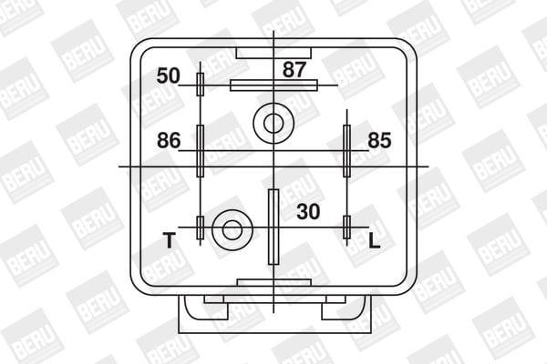 Beru glow plug BERU GR031 Control Unit, glow plug system