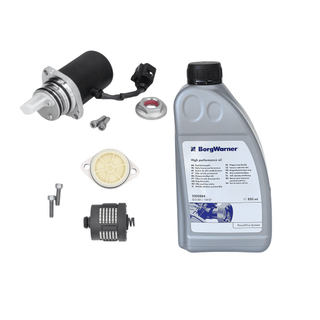 BorgWarner pump 8V414C019AA FORD KUGA AOC oil pump, filter 8V41-4A319-AA & 2000884 BorgWarner 850ml original oil service kit for Haldex