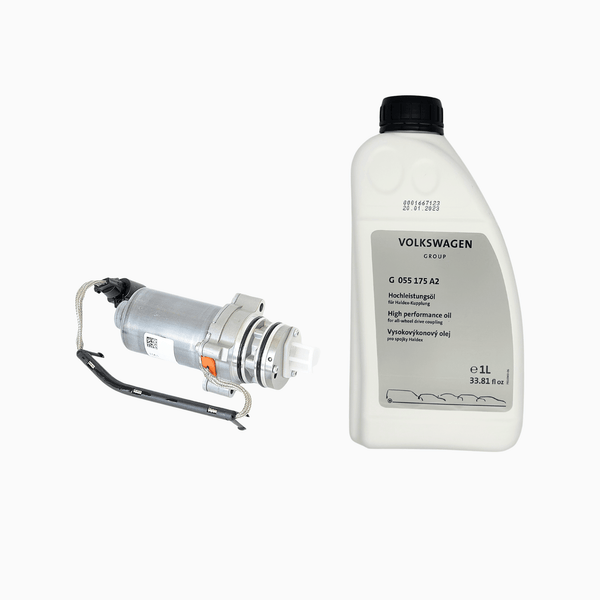 0CQ598549 pump & G055175A2 oil 5 th generation for Haldex BorgWarner pump and oil set 0CQ598549 AWD pump and G055175A2 oil set for 5th generation Haldex - QUATTRO AUDI VW SKODA SEAT