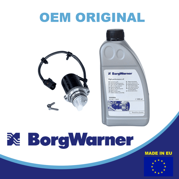 0AV598549A pump and oil 2nd generation kit for Haldex BorgWarner pump filter and oil set 0AV598549A Haldex pump and high perfomance oil 2nd generation kit for Audi VW Golf Seat Skoda Haldex