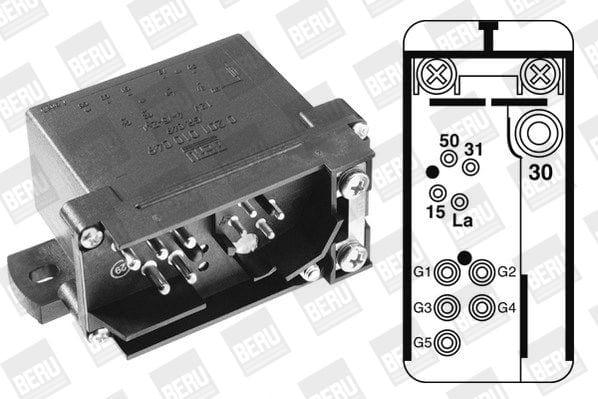 Haldexparts LTD Ignition Control Unit, glow plug system GR049 - Beru