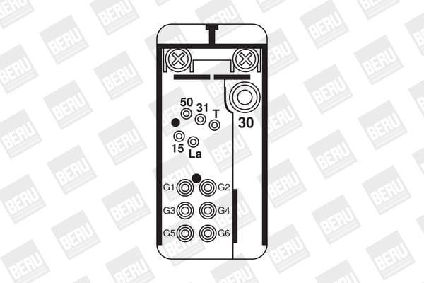 Haldexparts LTD Ignition Control Unit, glow plug system  GR076 - Beru
